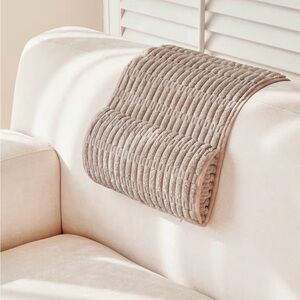 Headrest Support Pillow Home or Office Nonslip Removable Cover Khaki NWOT